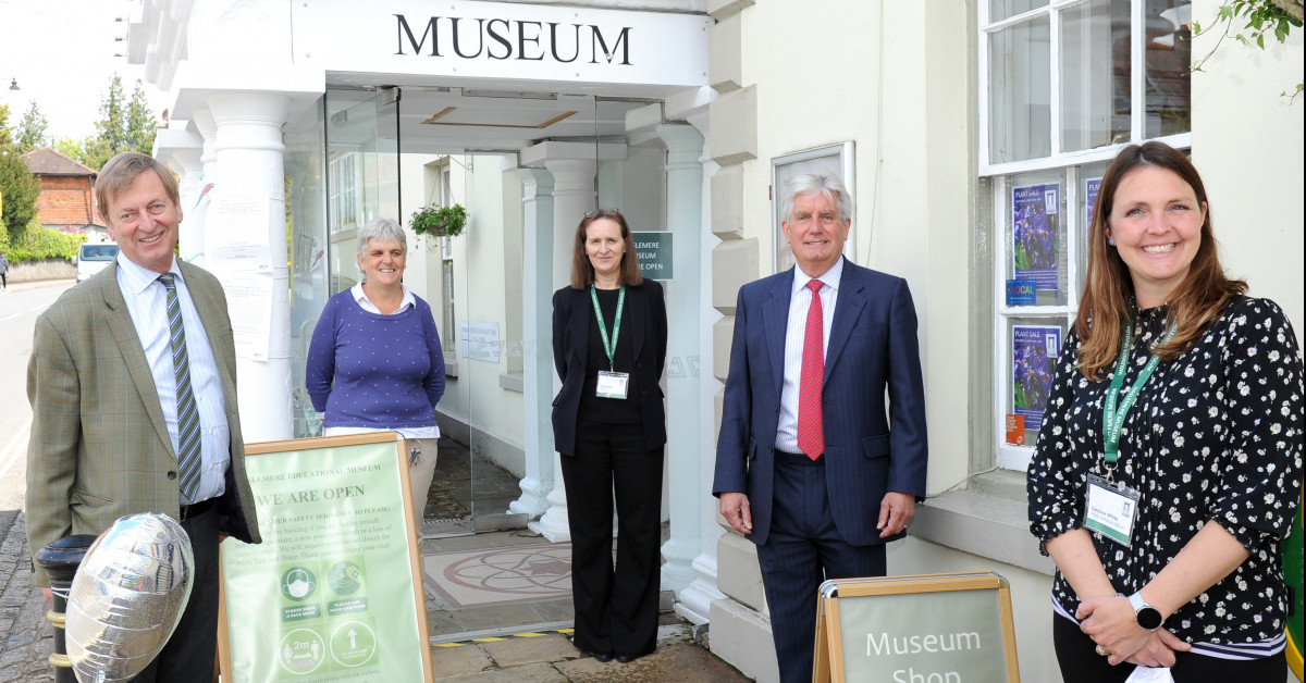 Museum Reopening celebrated with Lord Lieutenant of Surrey Press Room